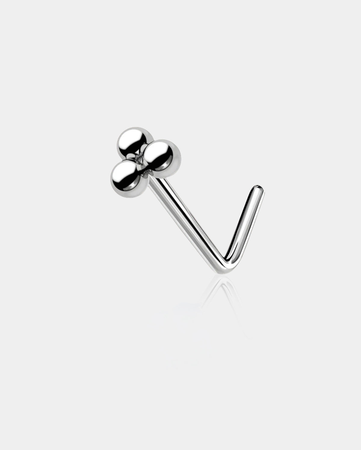 beaded nose ring stud