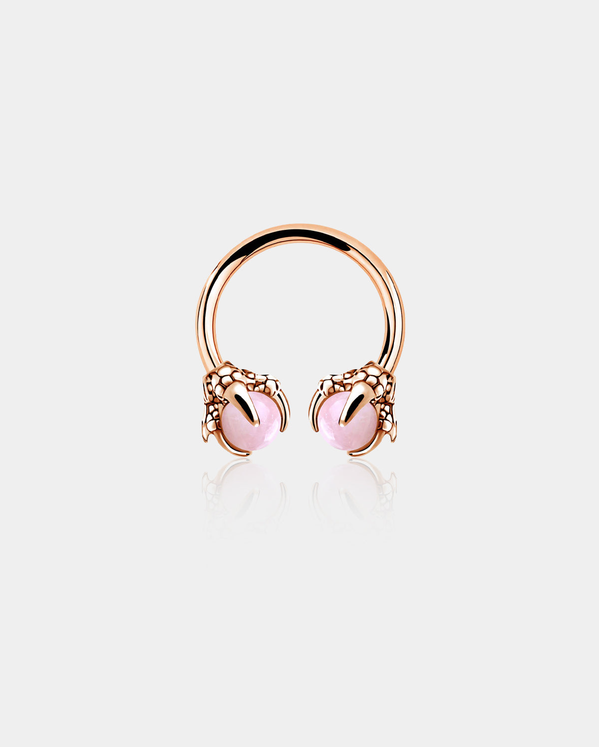 16G 3/8'' Dragon Septum Ring Gem Circular Barbell Ring