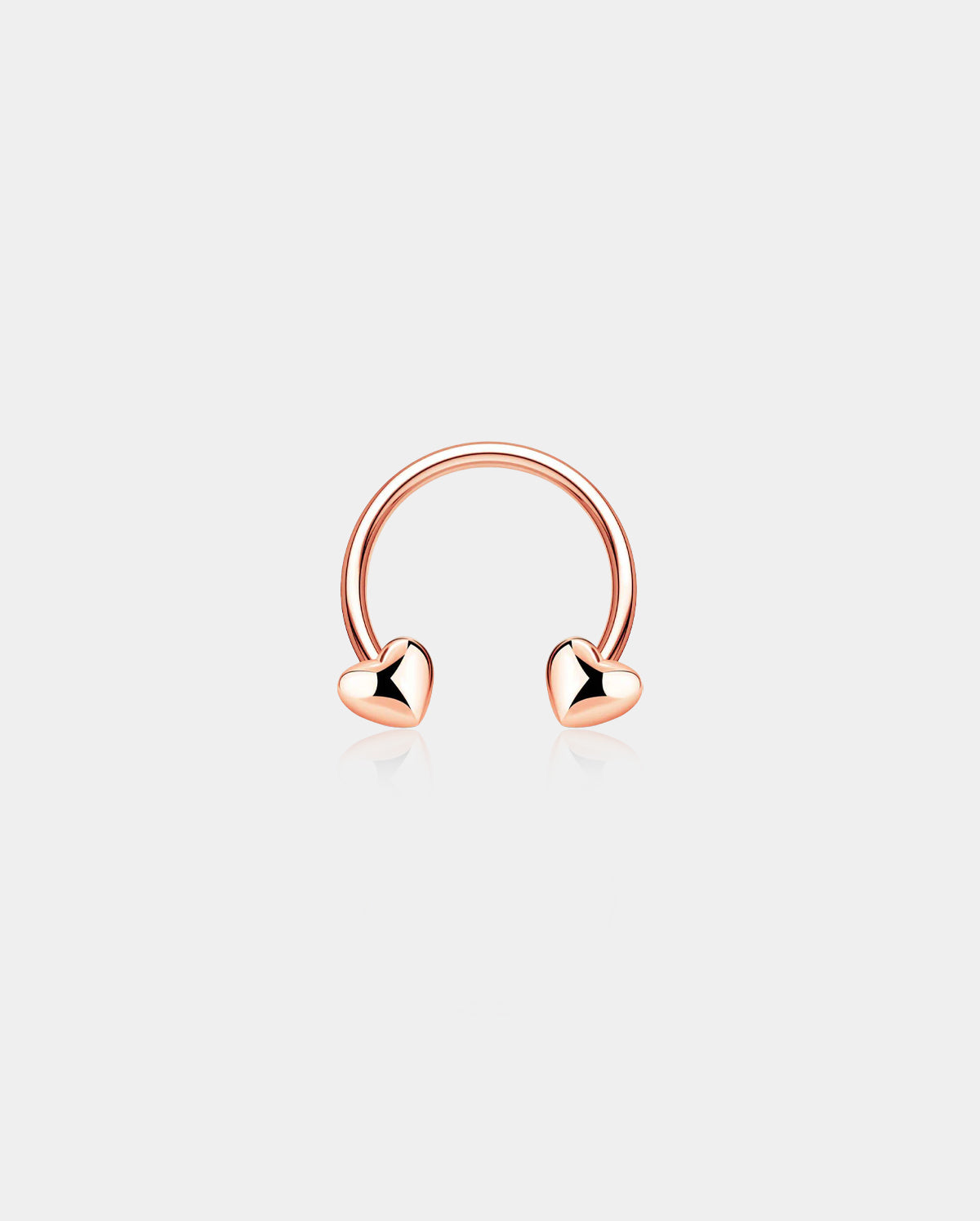 Heart Horseshoe Septum Ring