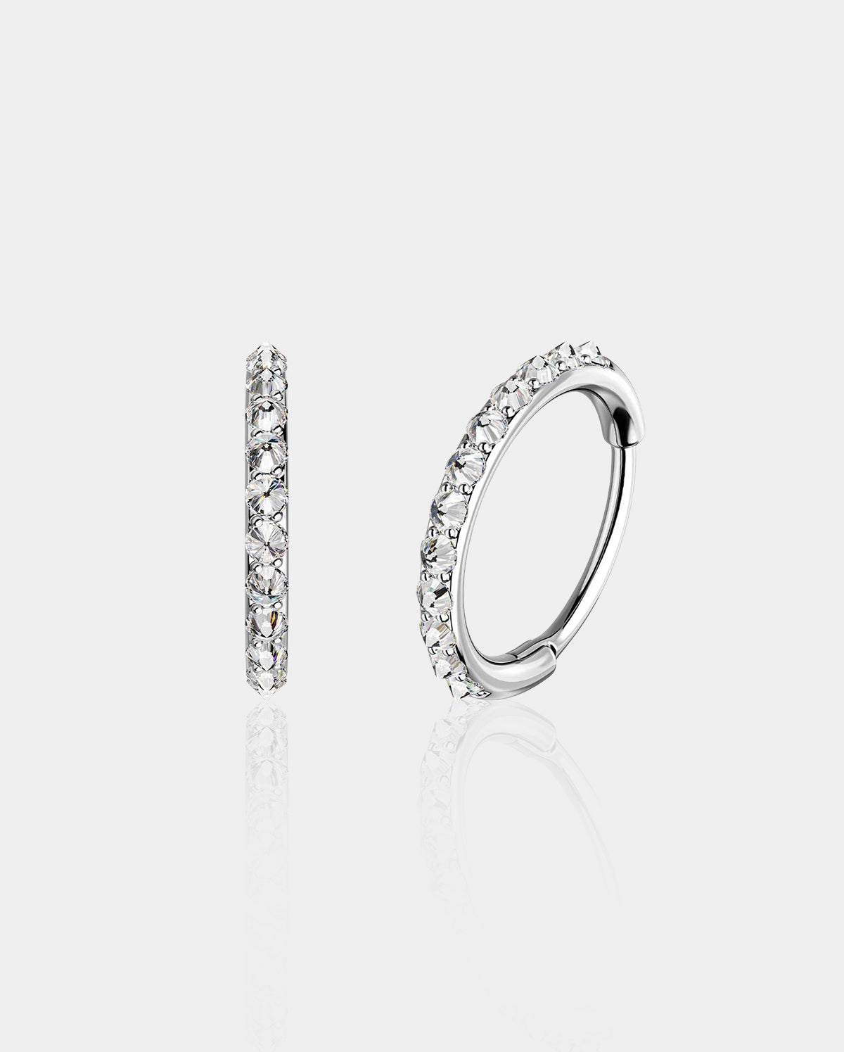 20G CZ Reverse Setting Nose Ring