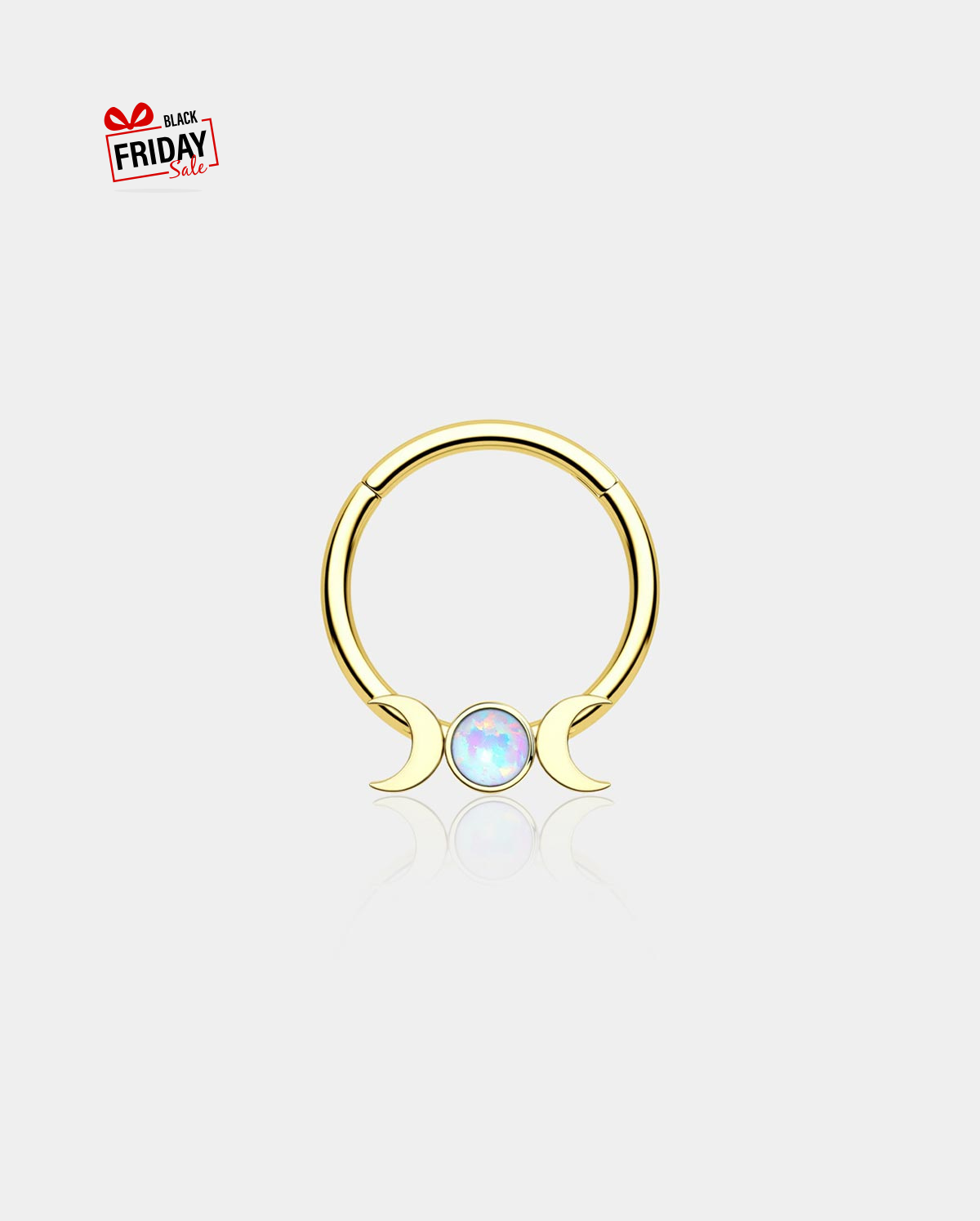 Hinged Moon Segment Septum Ring
