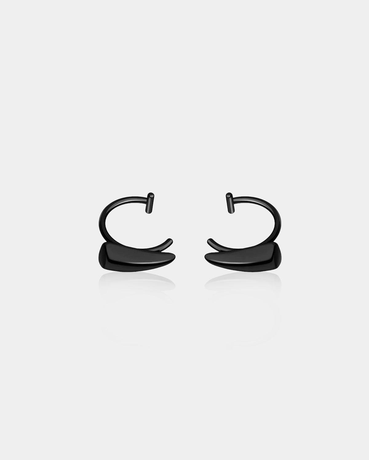 black fake lip ring