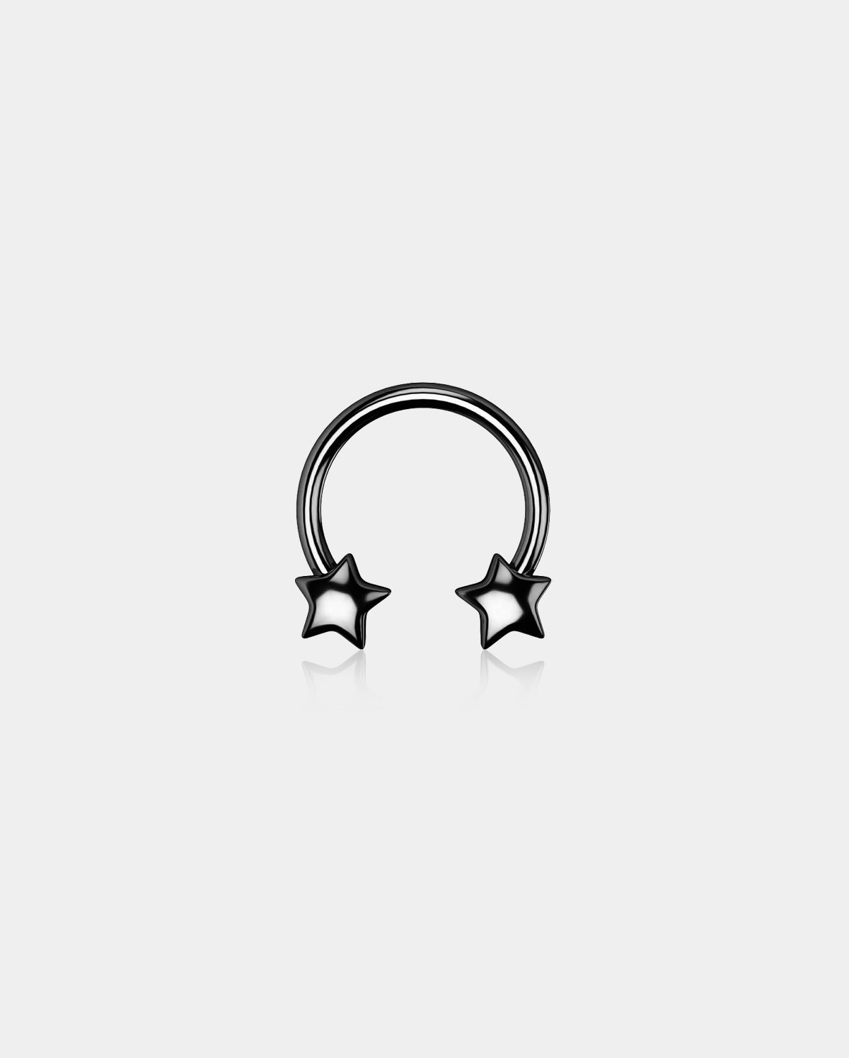 3D Star Horseshoe Septum Ring