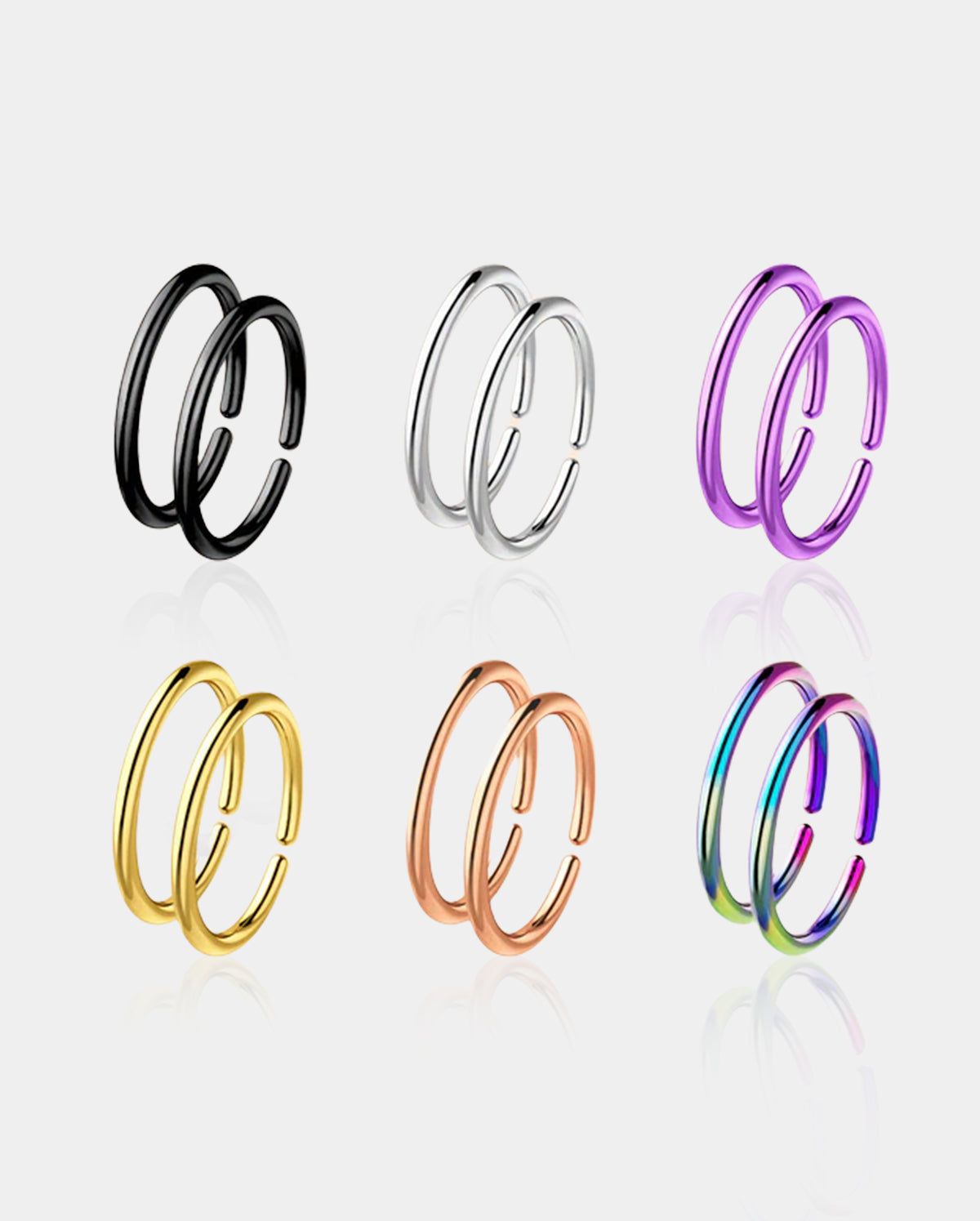 oufer seamless nose rings