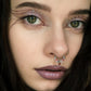 16G Bat Wings Dangle Heart CZ Septum Hoop