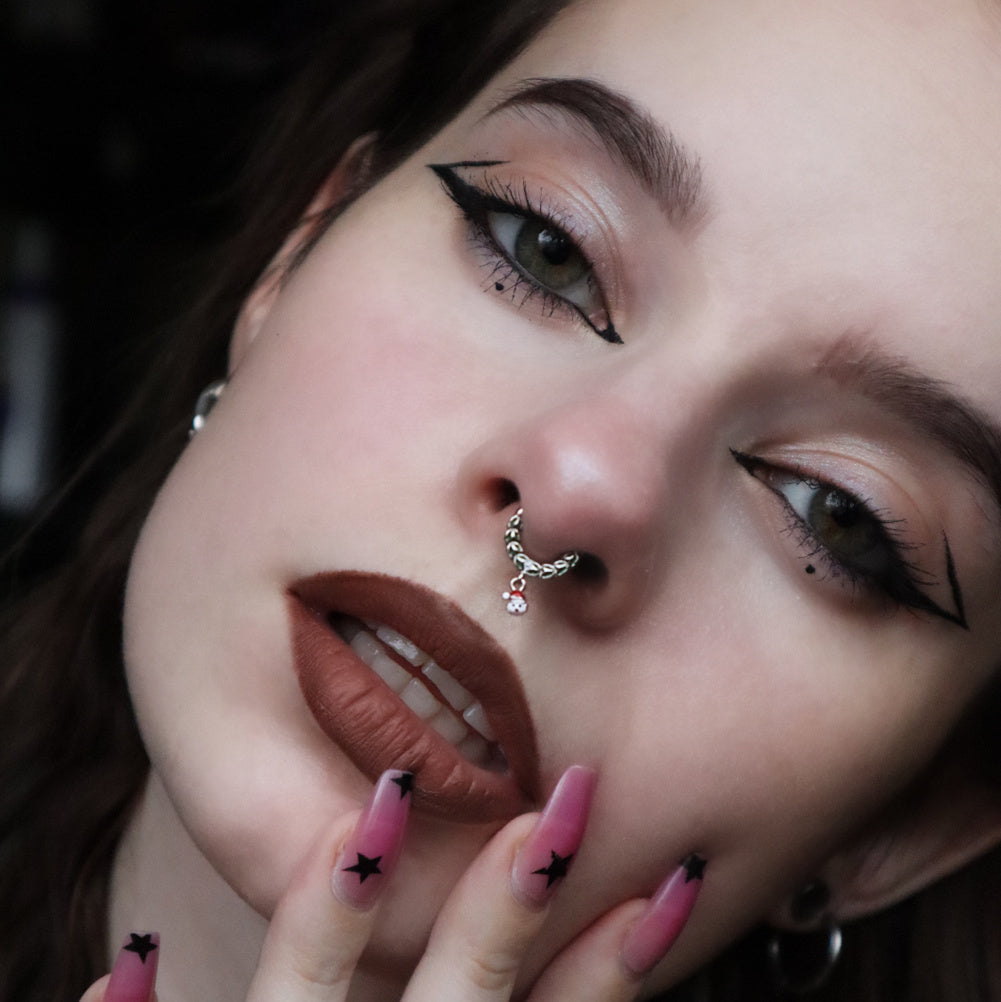 Christmas Santa Claus Daith Septum Ring