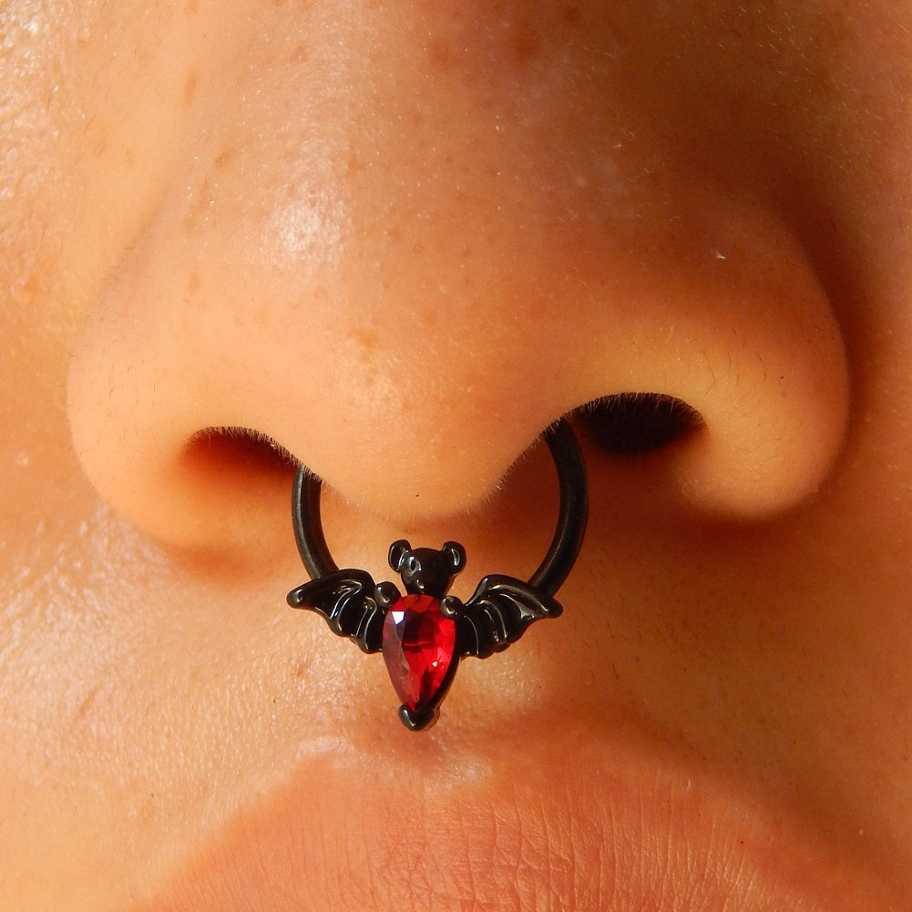 16G Cute Spooky Bat Septum Piercing Jewelry