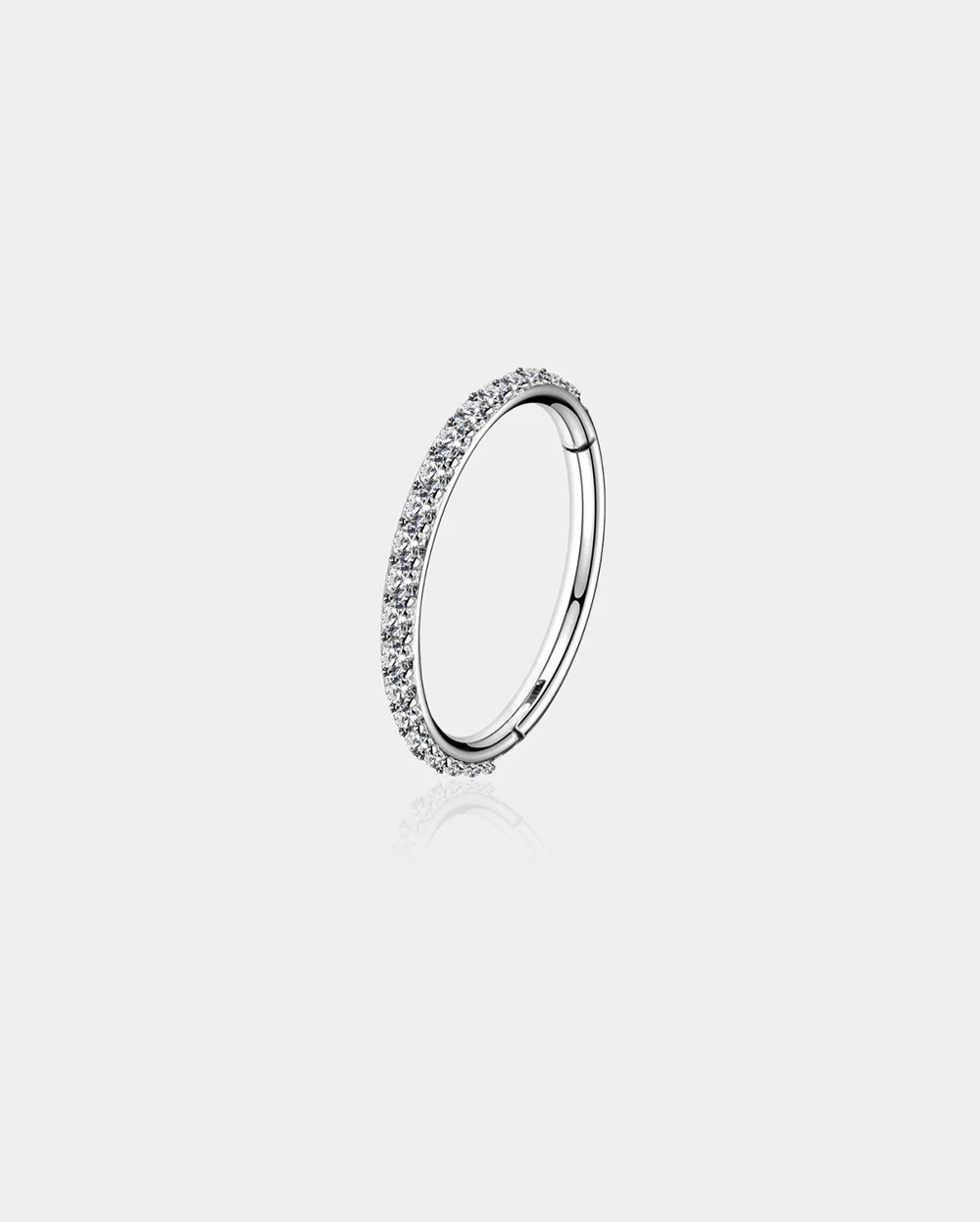 20G CZ Hinged Segment Nose Ring