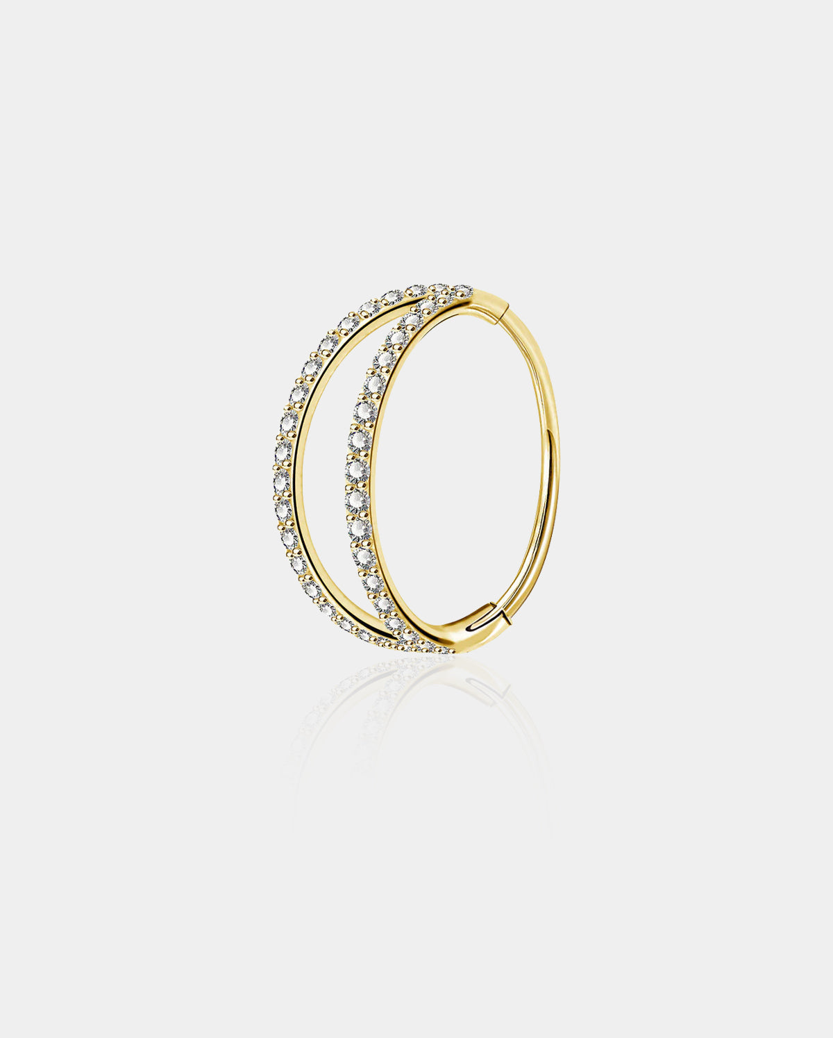 gold conch hoop - oufer body jewelry