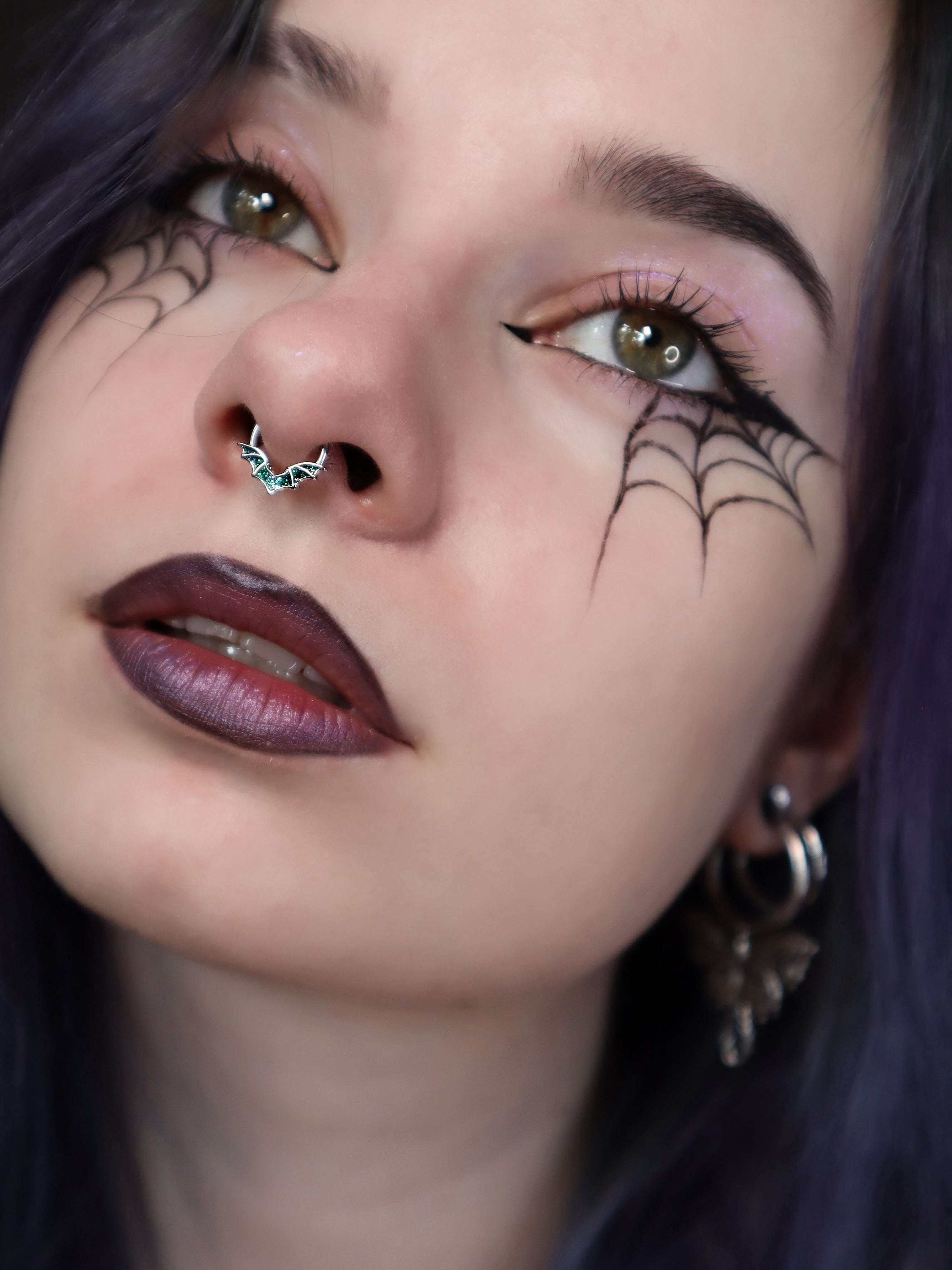 Glitter Bat Wing Daith Septum Ring