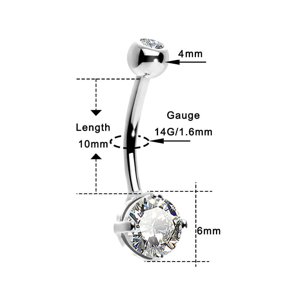 14g belly ring - OUFER BODY JEWELRY