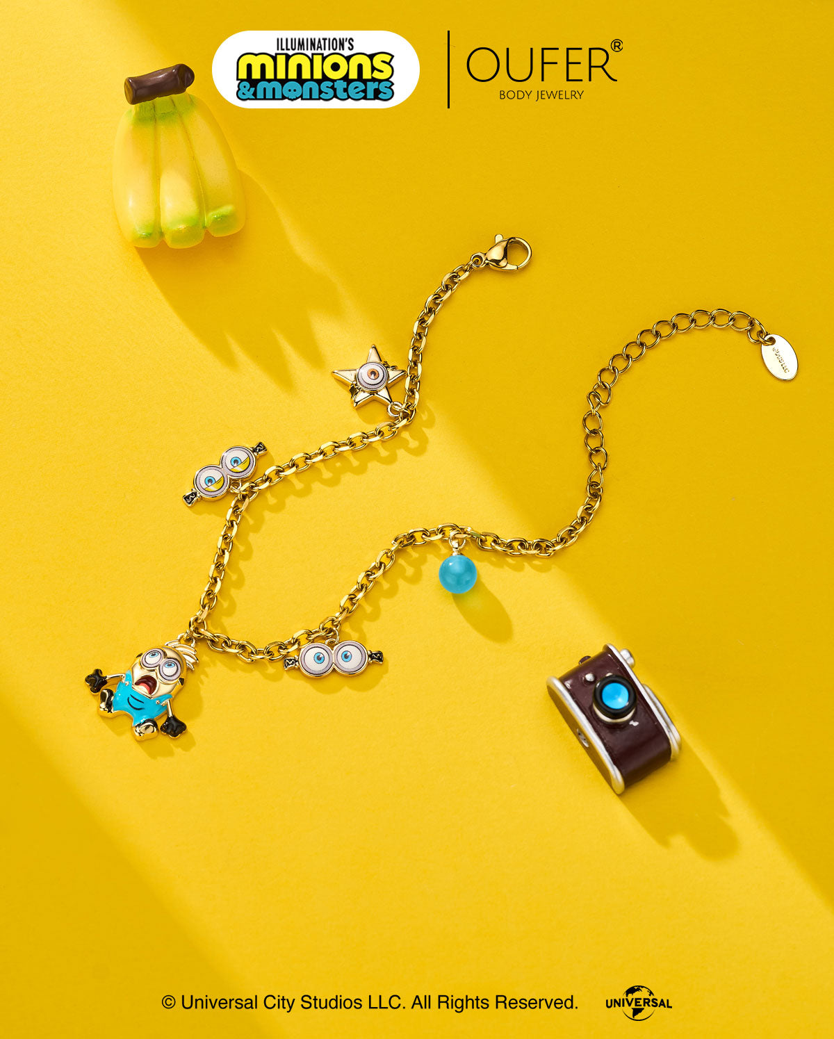 MINIONS × OUFER Henry Playful Charm Bracelet