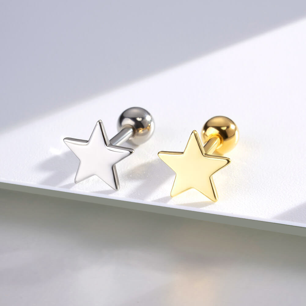 oufer star helix earring