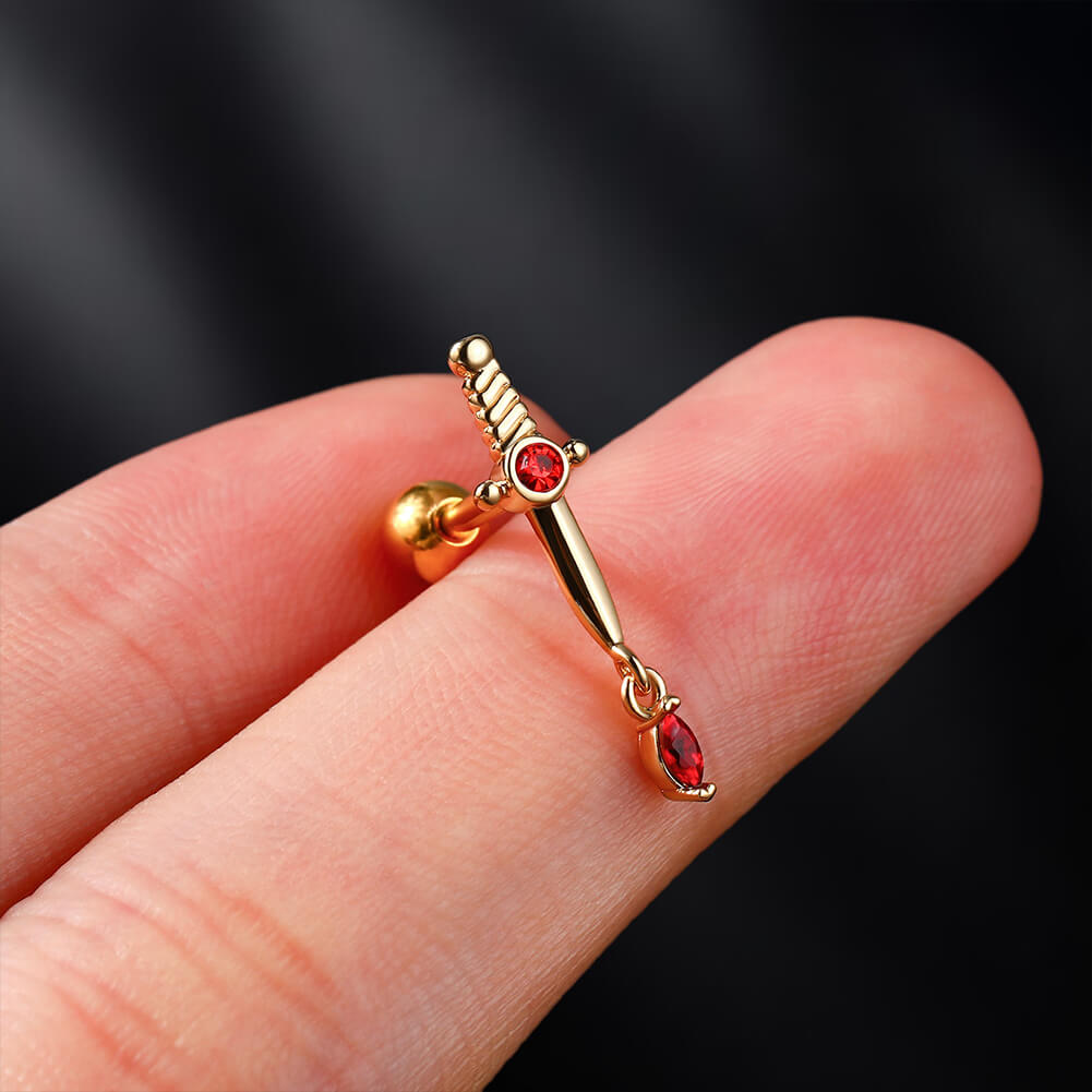 oufer sword cartilage earring