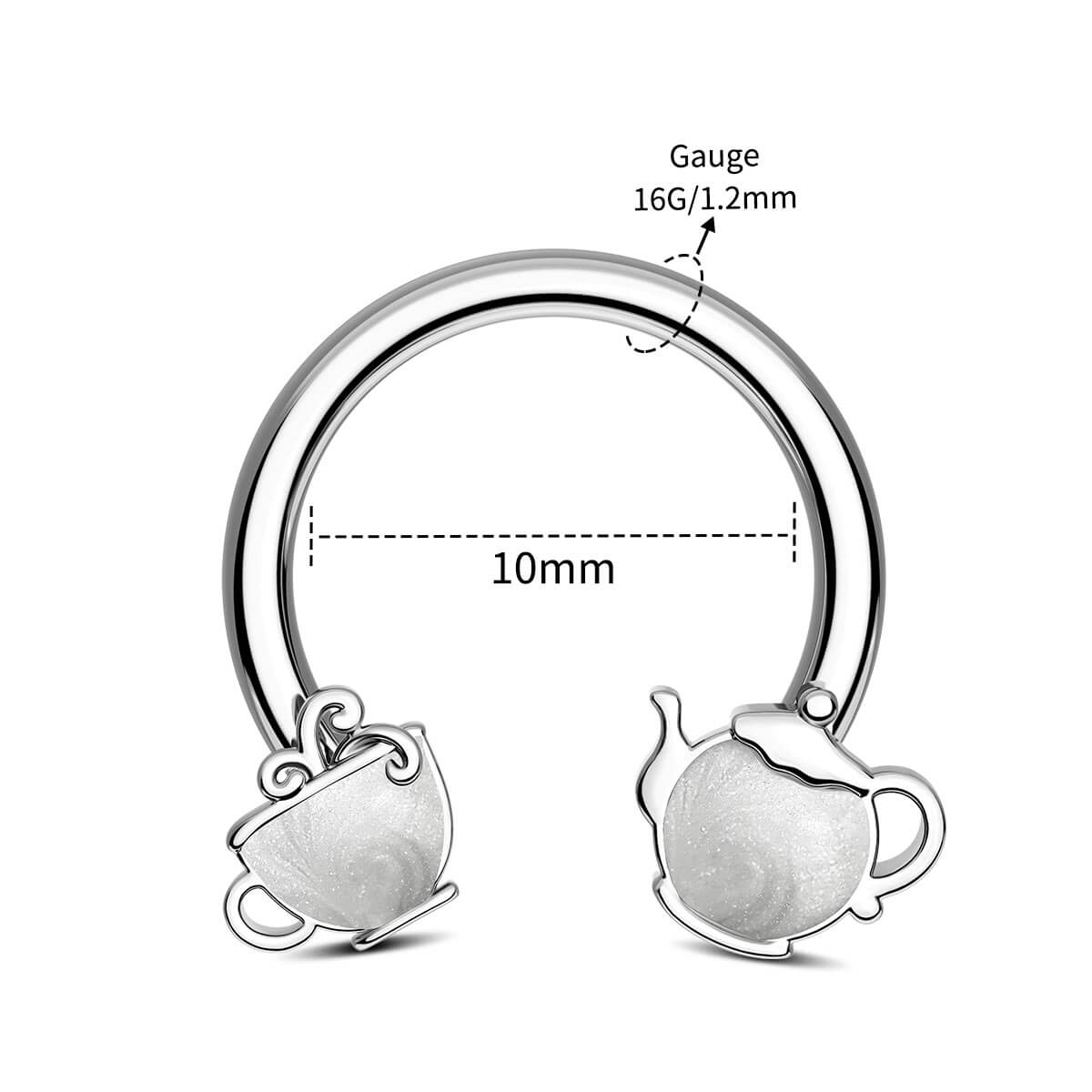 16g teapot septum ring 
