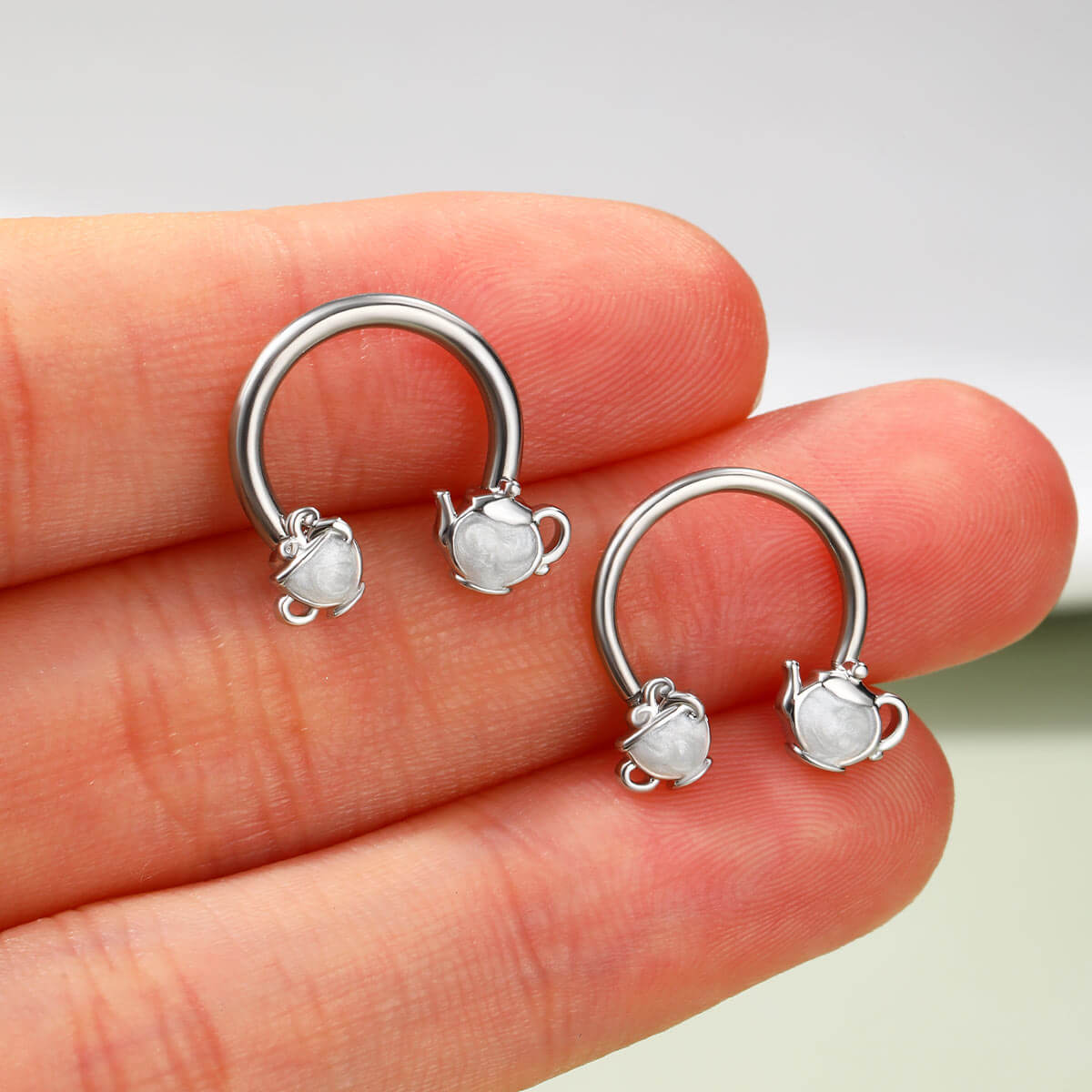 oufer teapot septum ring horseshoe