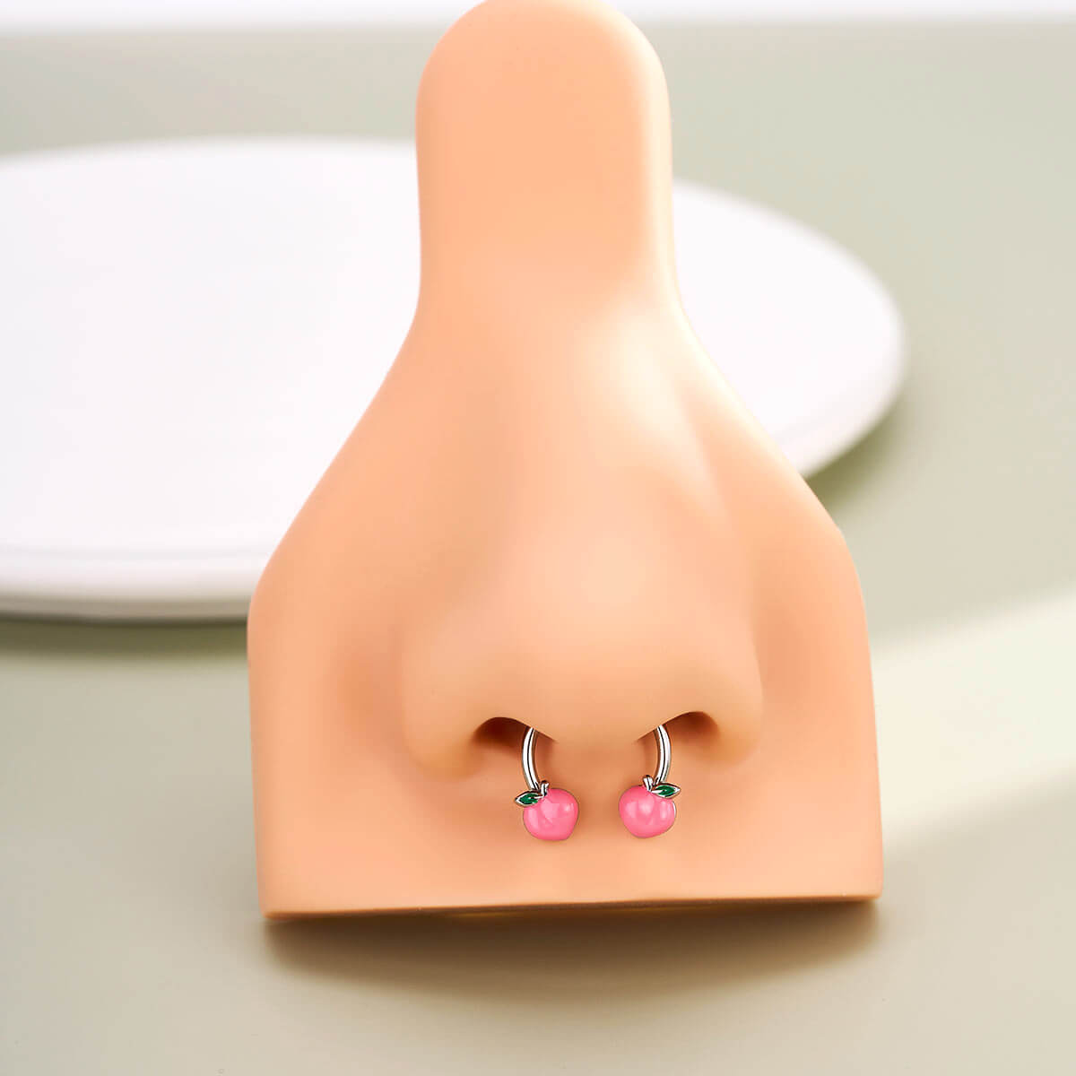 peach septum piercing