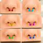 rainbow septum piercing