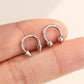 16G 2 piezas de titanio anillo de herradura paquete 8/10/12mm
