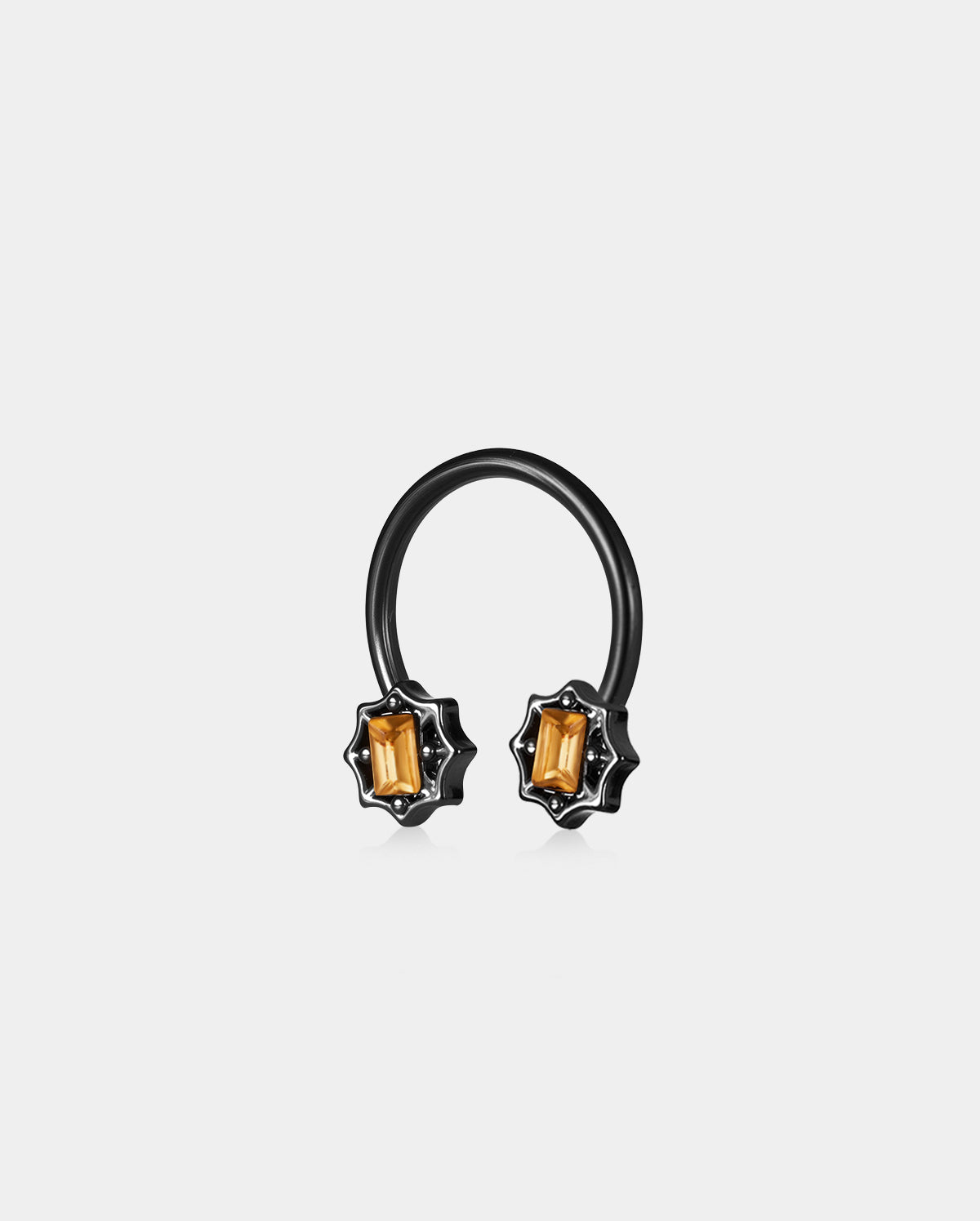 Orange CZ Spider Web CBR Daith Septum Ring