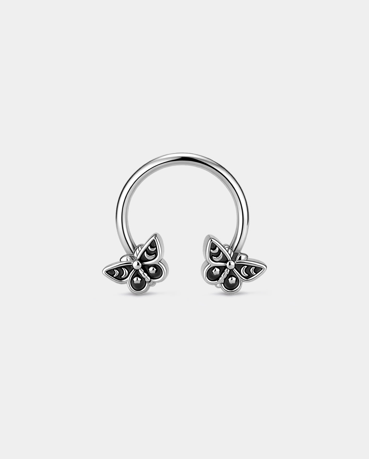Moon Moth Horseshoe Septum Ring