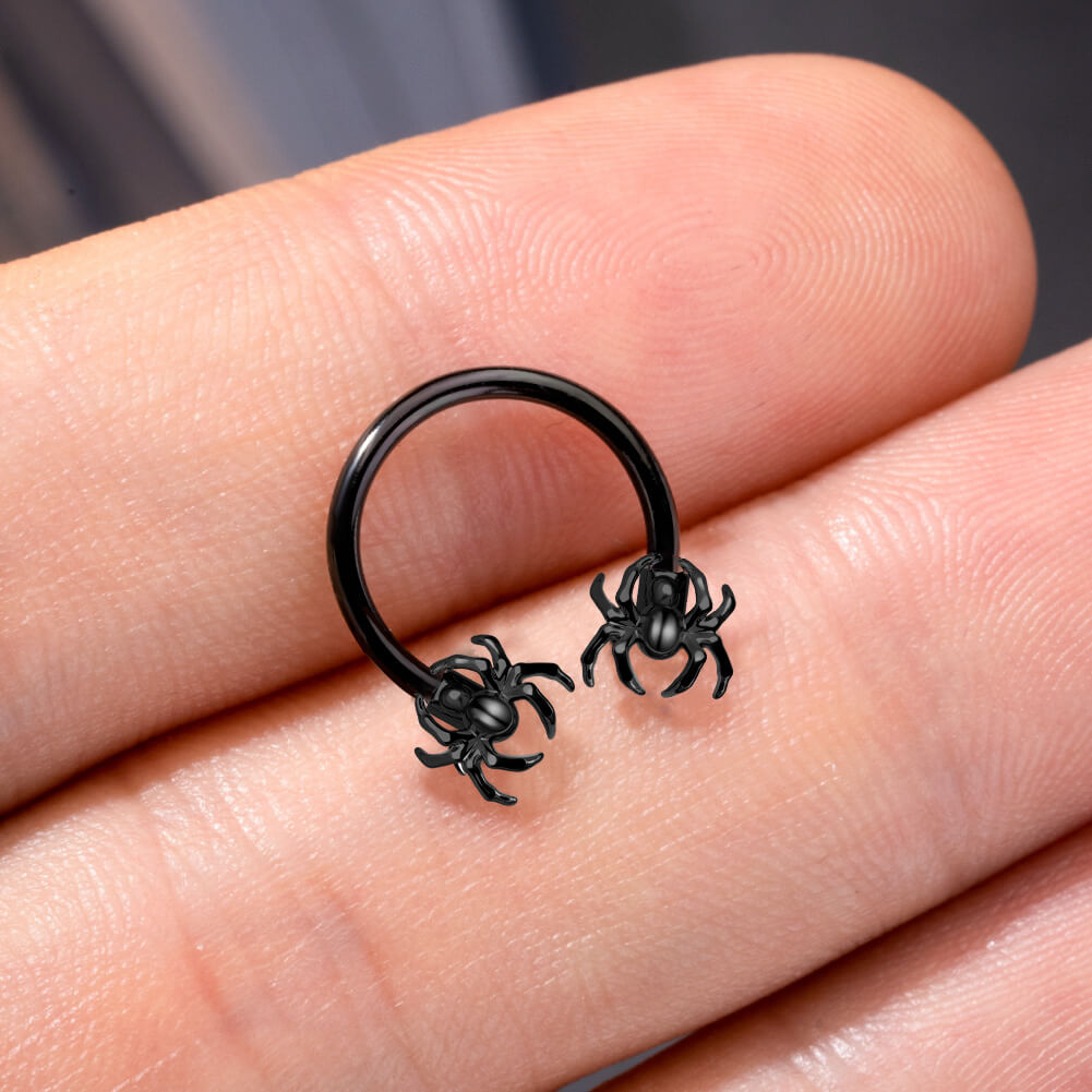 black spider septum ring