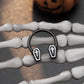 halloween black coffin septum ring 