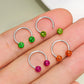 leopard horseshoe septum ring