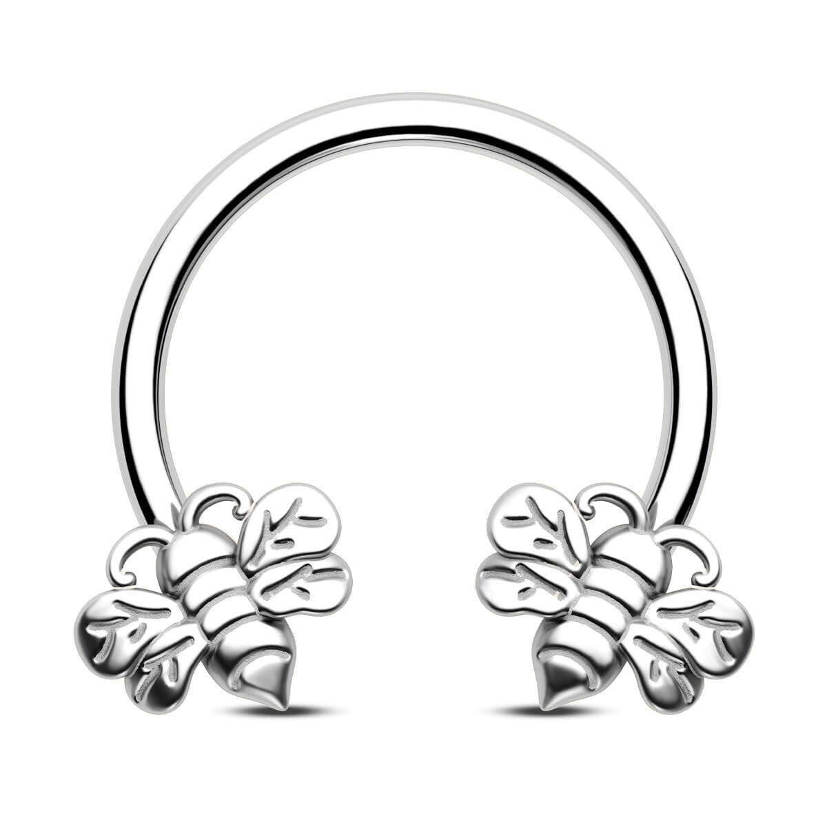 silver bee septum ring