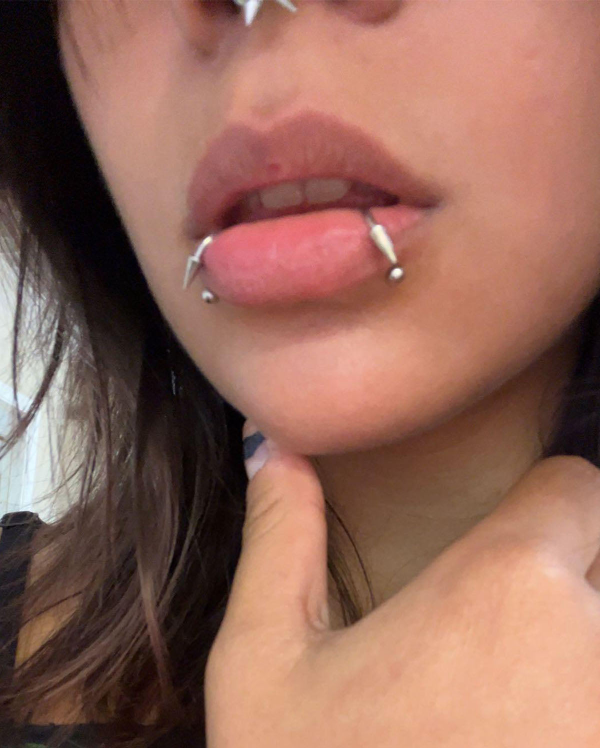 4PCS Spike and Ball Ends Horseshoe Septum Ring Set