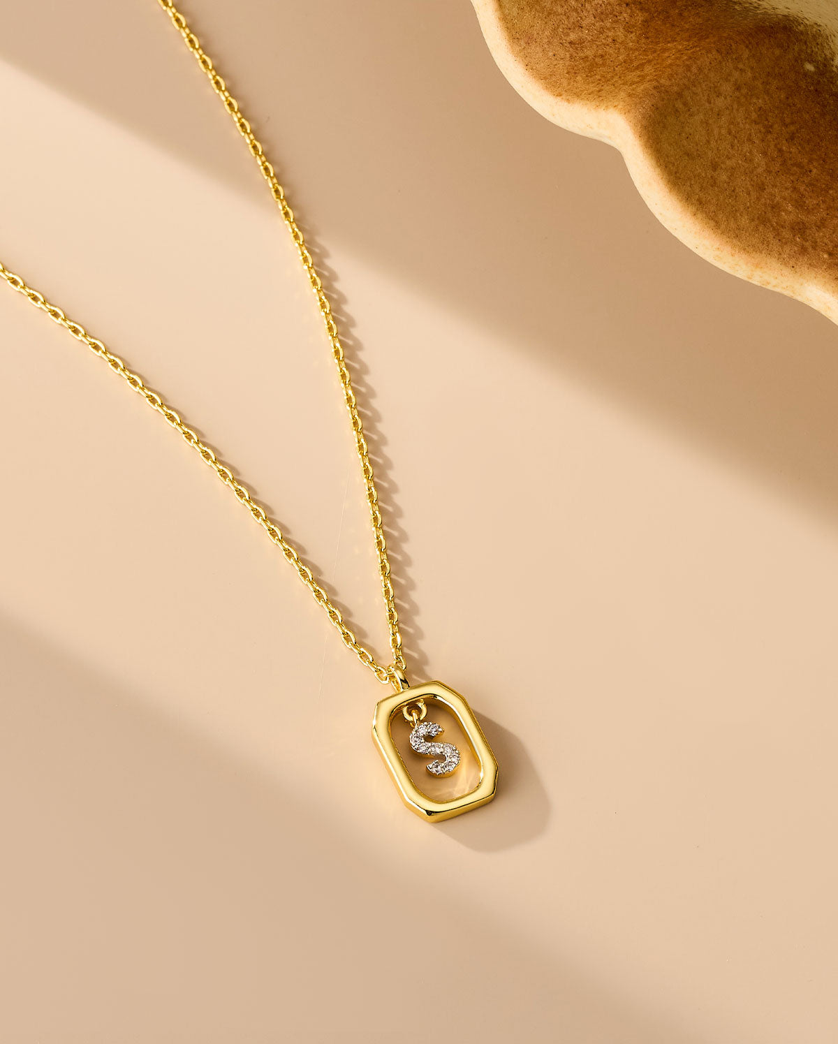 letter S necklace