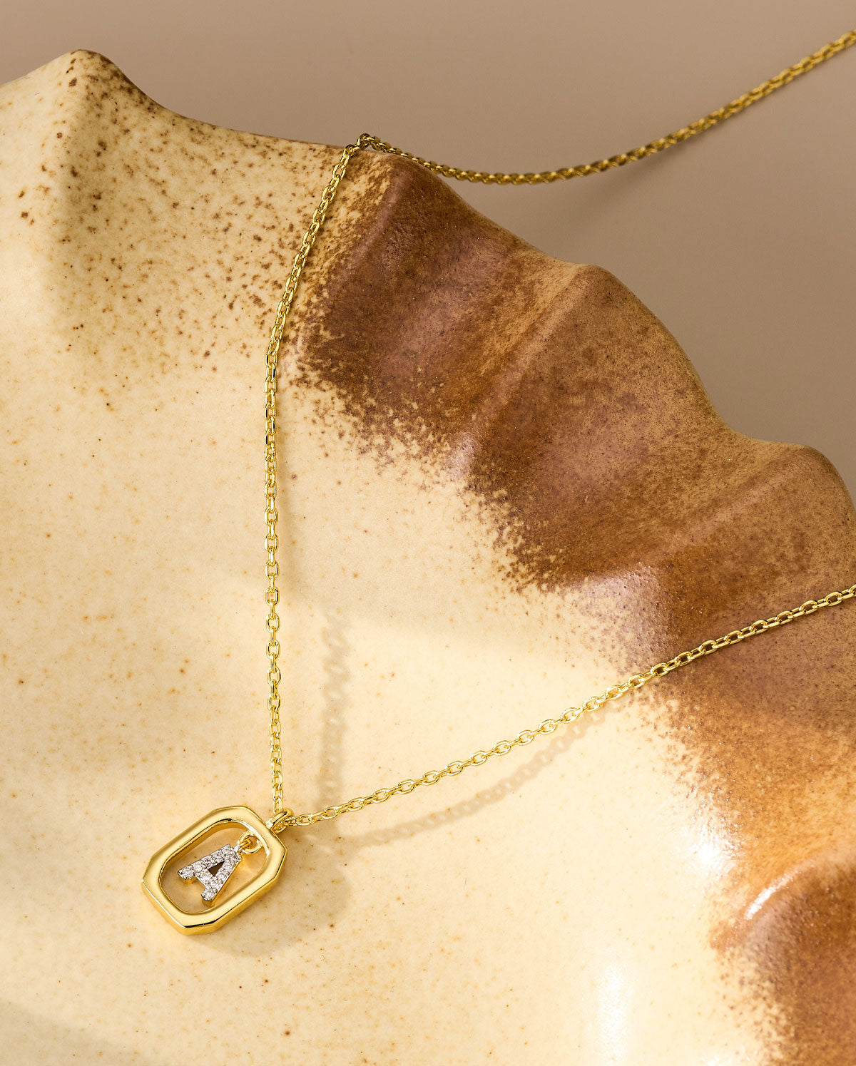 letter a necklace