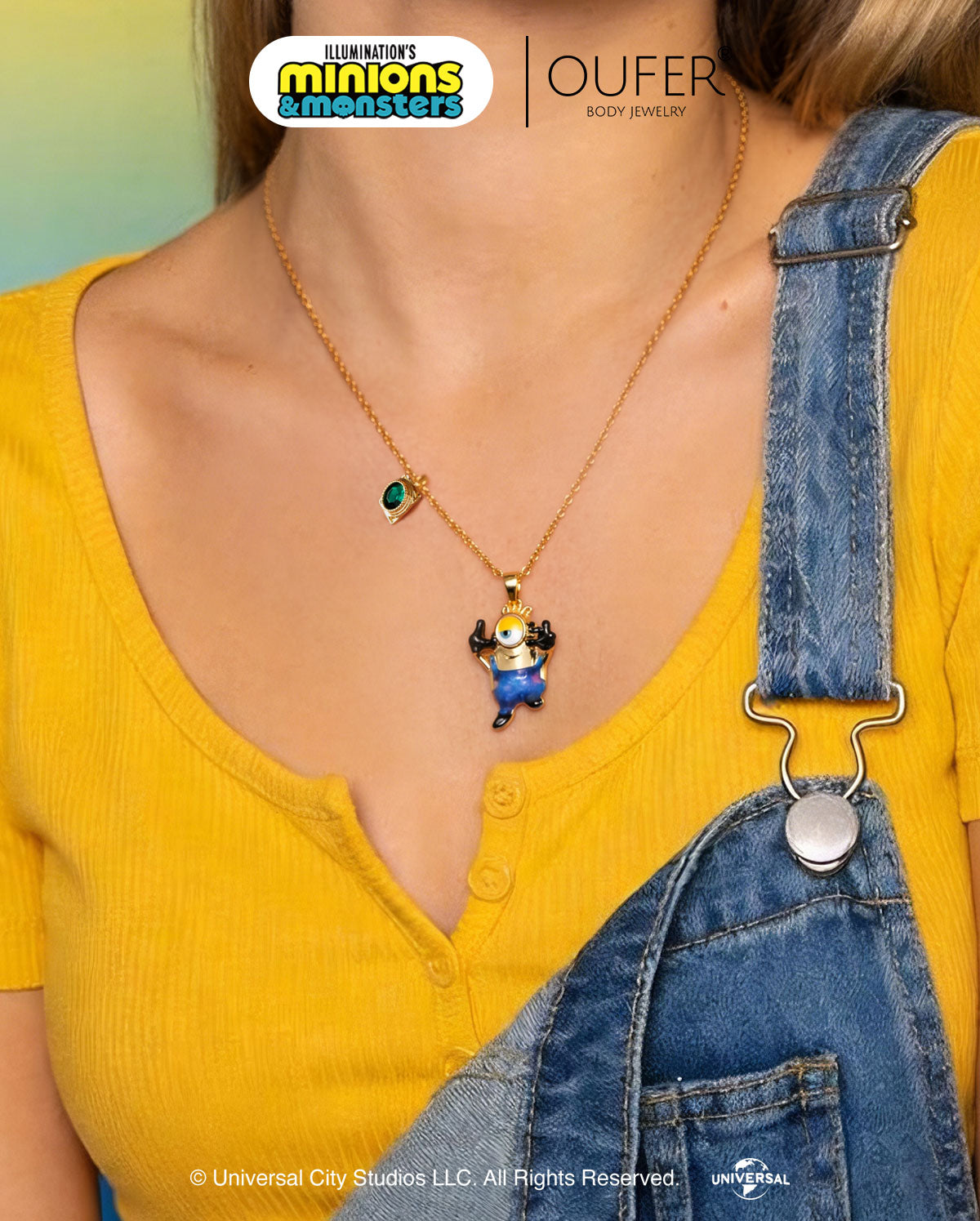 MINIONS × OUFER James Cute Pendant Necklace
