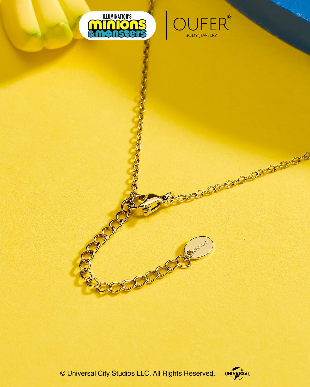 MINIONS × OUFER James Cute Pendant Necklace