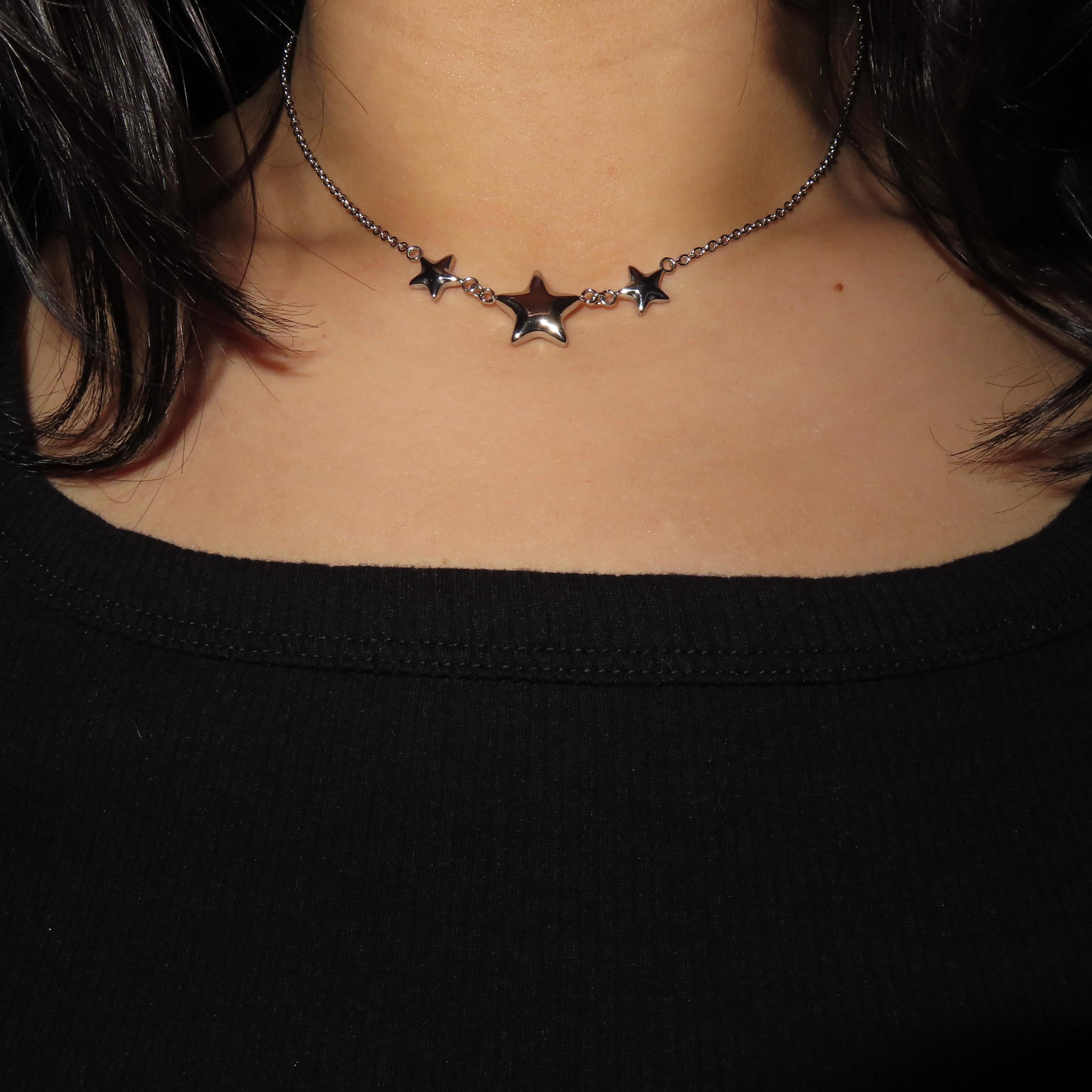 Bubble Chunky Stars Necklace