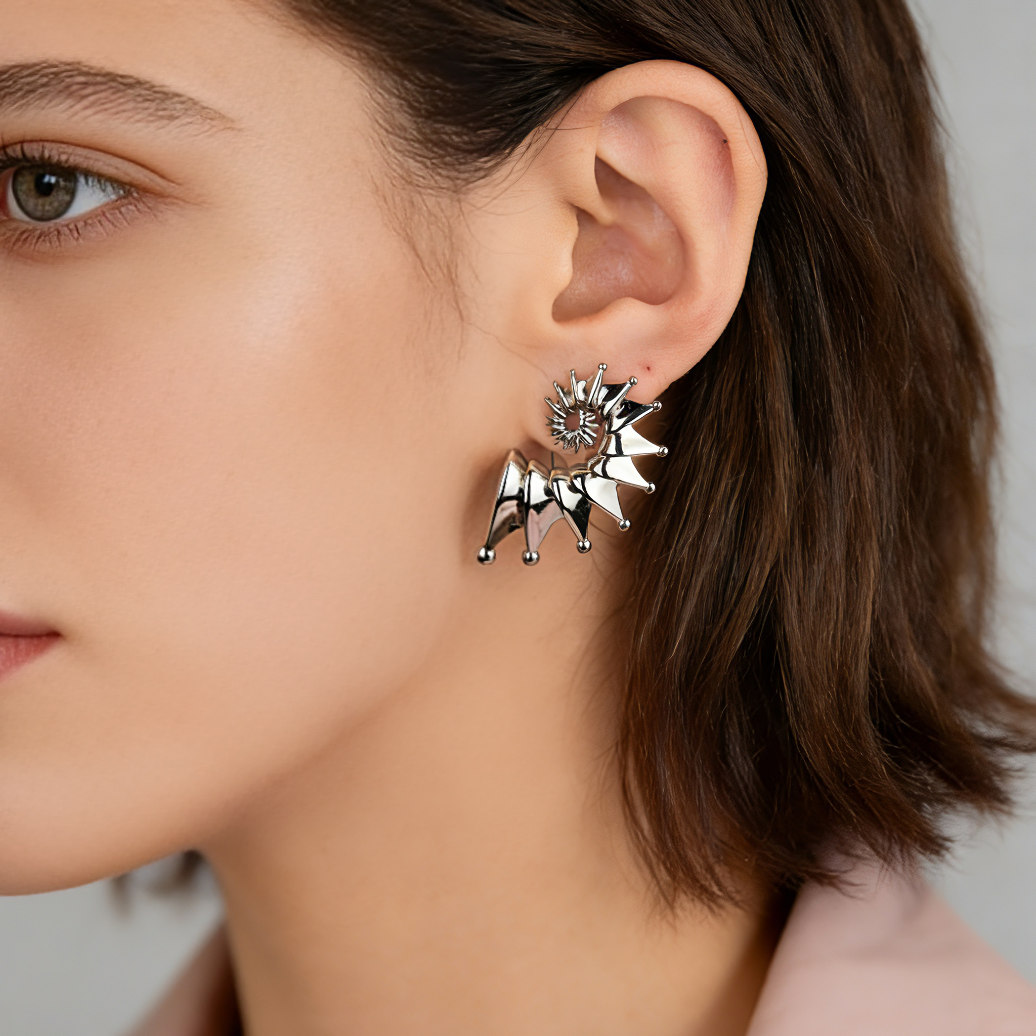 Spiral Shell Stud Earrings