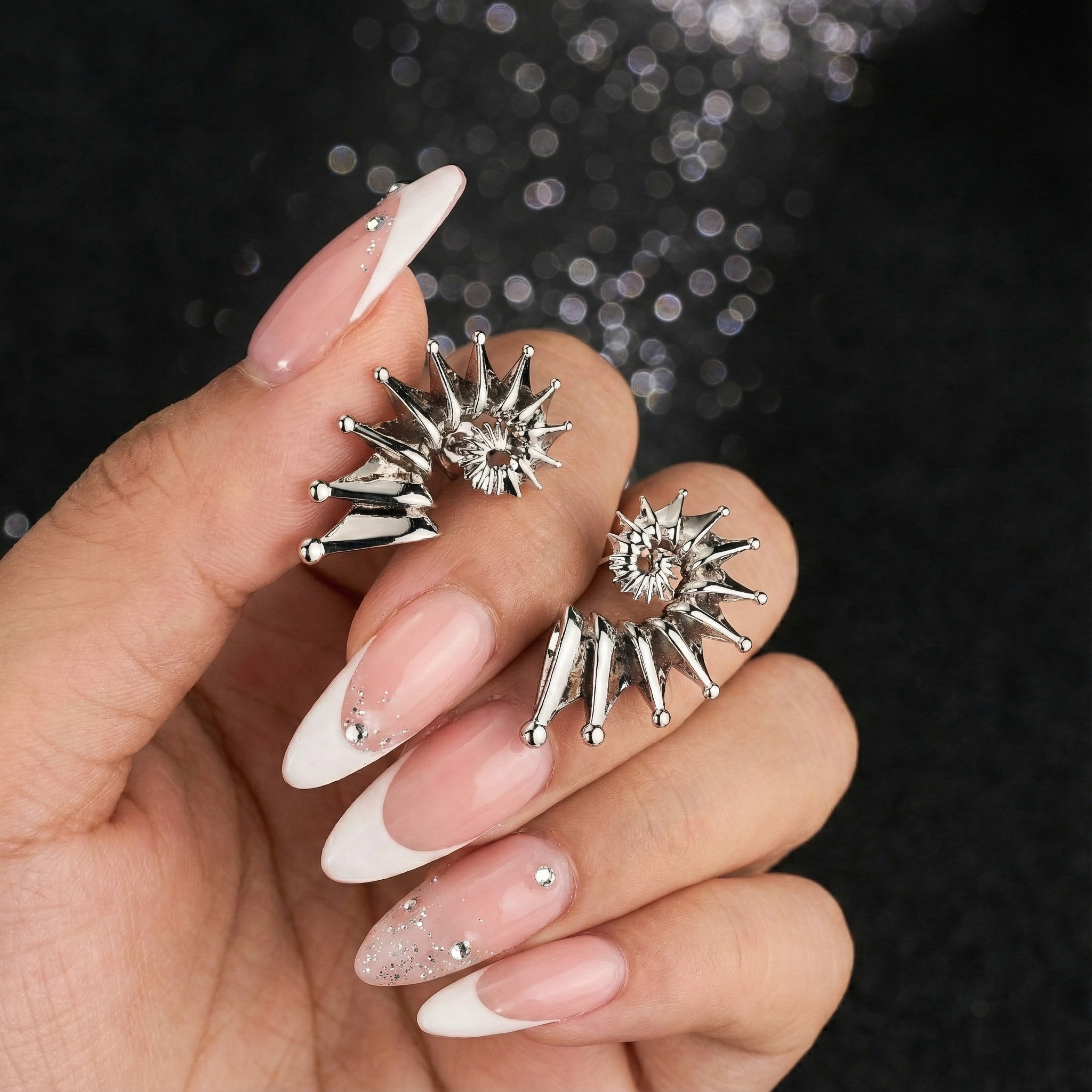 stainless steel Spiral Shell Stud Earrings