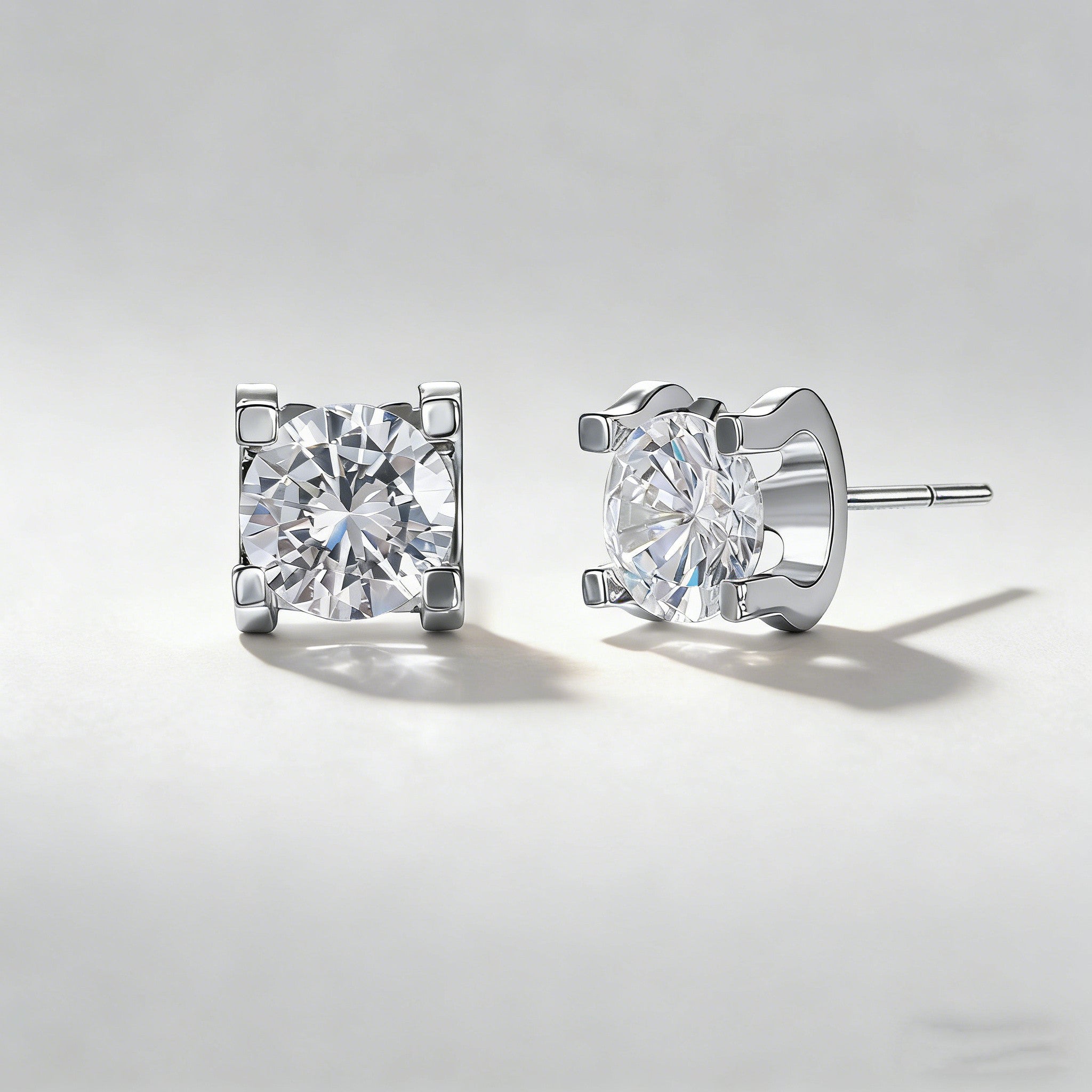 2PCS Minimalist CZ Earring Studs