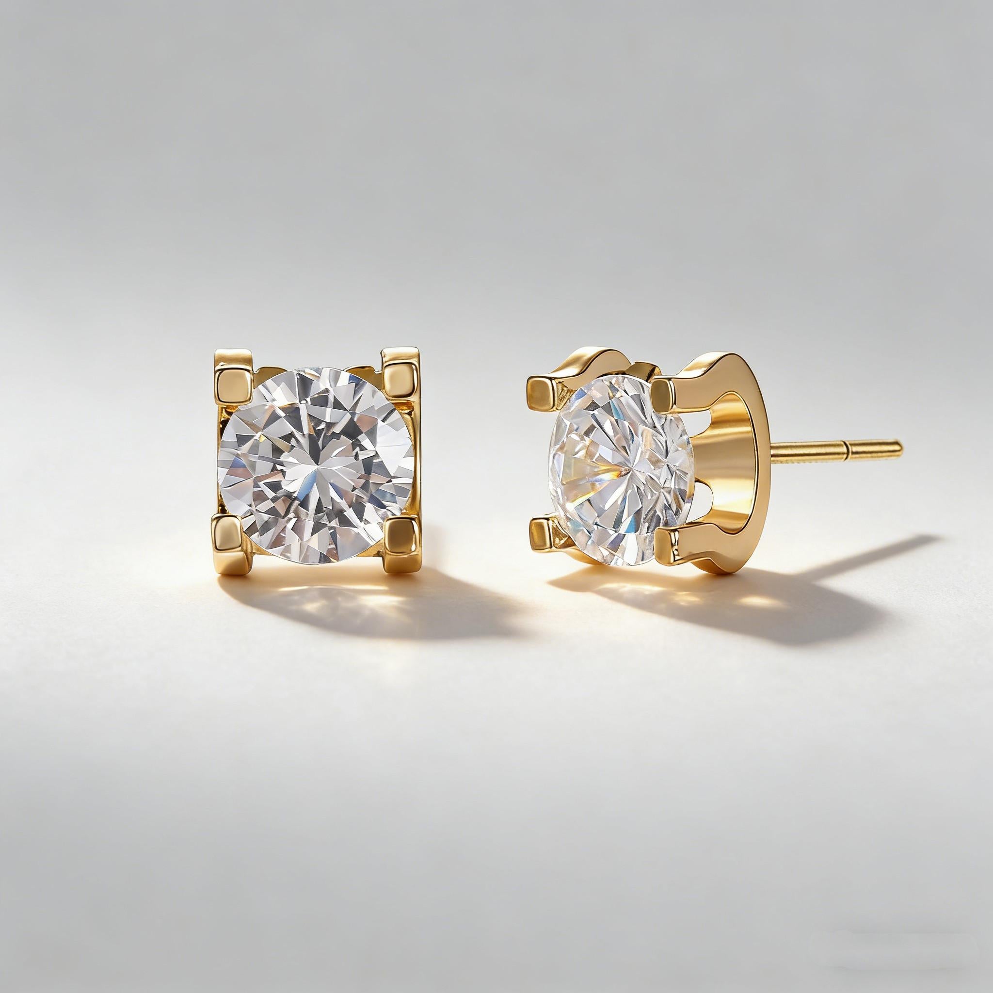 CZ stud earring 