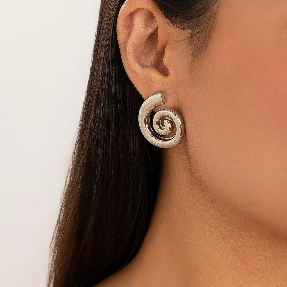 Spiral Statement Earrings