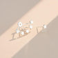 2PCS Full Of Stars Earring Studs Elegant Earrrings For Women