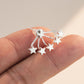 2PCS Full Of Stars Earring Studs Elegant Earrrings For Women