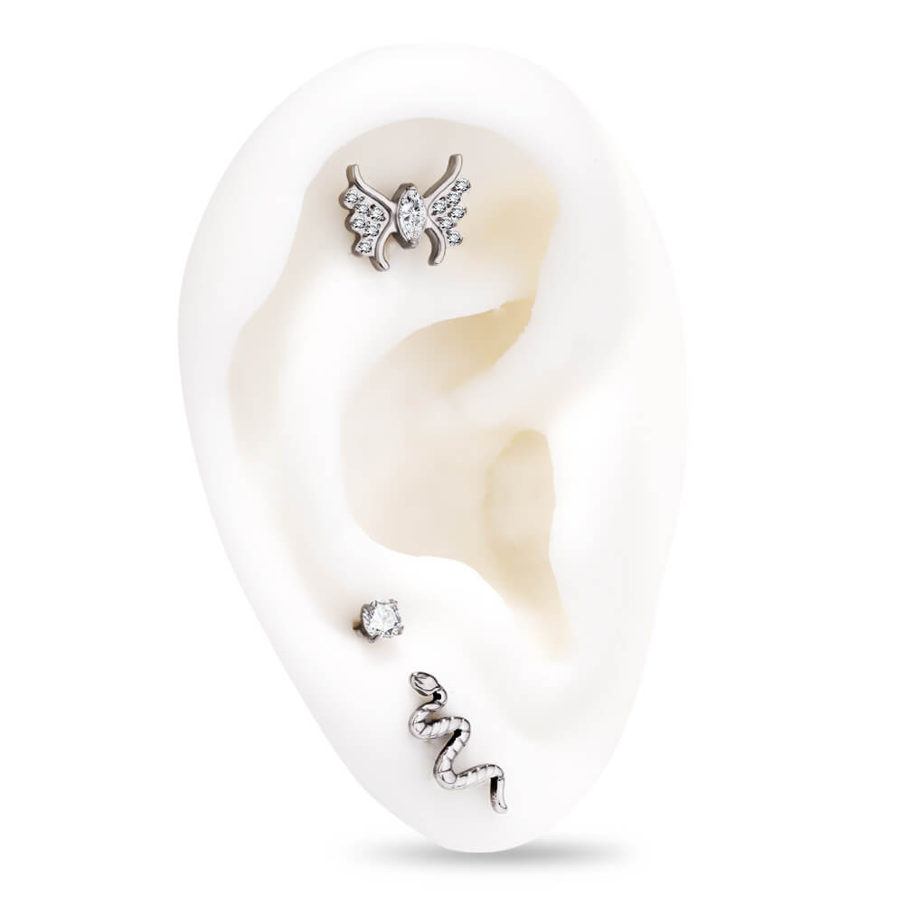 oufer helix stud earrings