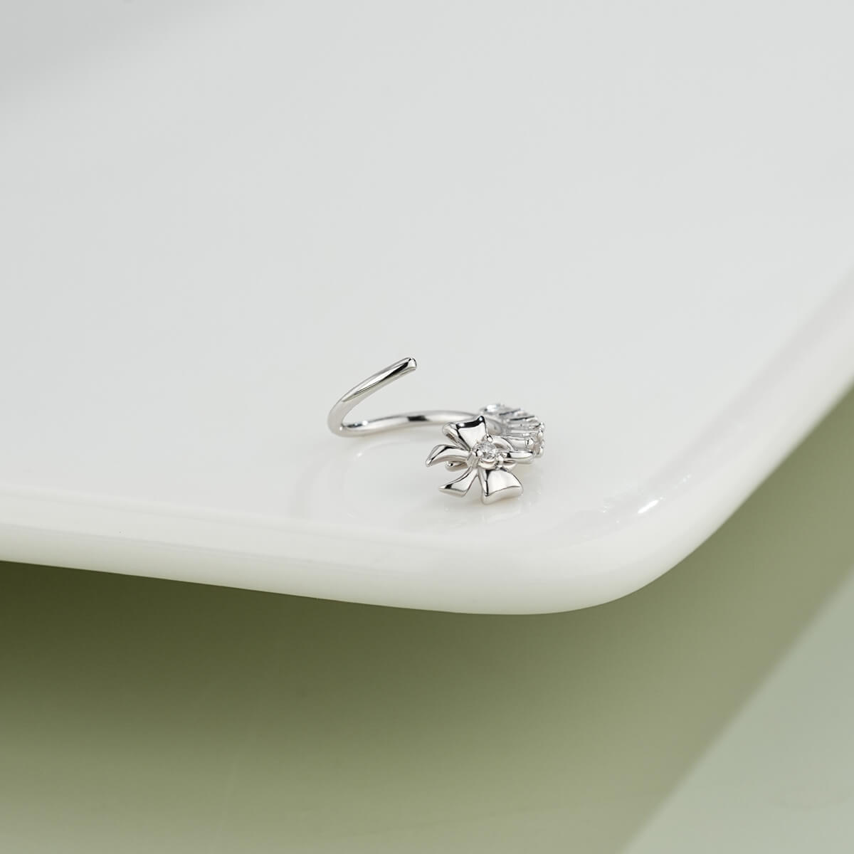 twist bow nose ring