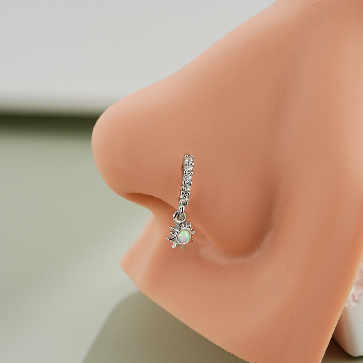 opal nose piercing