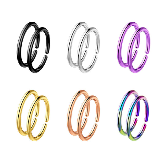 oufer seamless nose rings