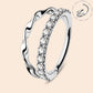 oufer waved CZ nose rings