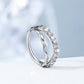 double waved CZ nose rings