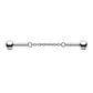 14G 316L Stainless Steel Simple Chain Industrial Barbell