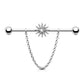 sun industrial barbell jewelry